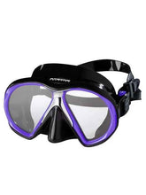 Load image into Gallery viewer, Image Of - Atomic Aquatics Sub Frame Masks - Atomic Black w/Purple