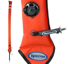 Load image into Gallery viewer, Image of Halcyon Super Slim Diver&#39;s Alert Marker, 6&#39; (1.8 m) long, closed circuit Orange
