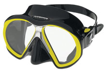 Load image into Gallery viewer, Image Of - Atomic Aquatics Sub Frame Masks - Atomic Black w/ Yellow
