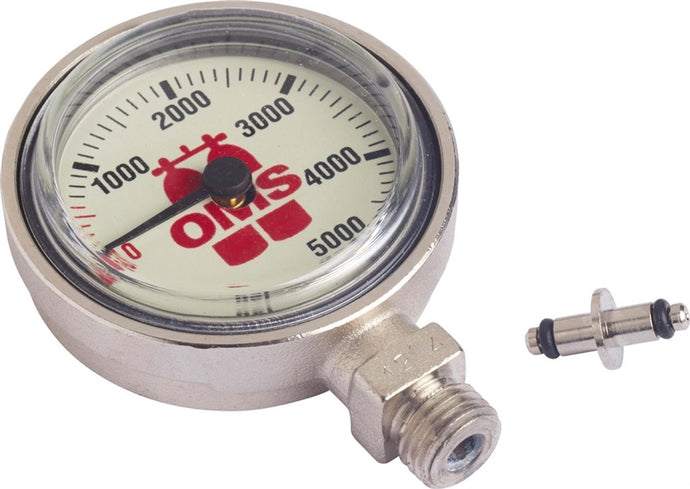 Image Of - OMS Stage SPG, 0 - 5500 PSI (including swivel, without HP hose) Chrome