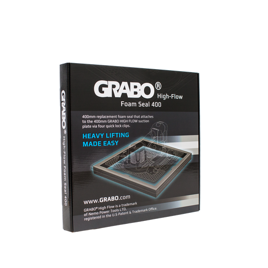 GRABO HighFlow Foam Seal 400, 16x16in Pad, Holds 242 lb
