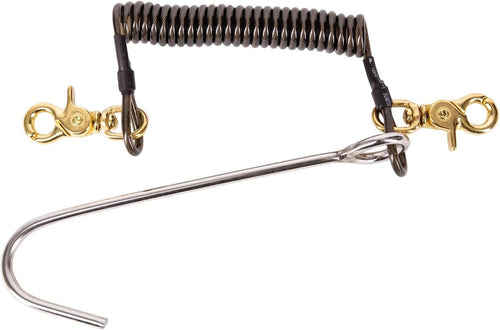 Photo of - Trident Reef Drift Hook Coil Lanyard With Clips - Scubadelphia DiveSeekers.com