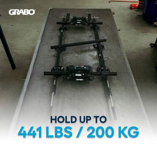 GRABO Panel Pro Kit with 2 V2 Suction Gripsters, 6 Cups, 440 lb