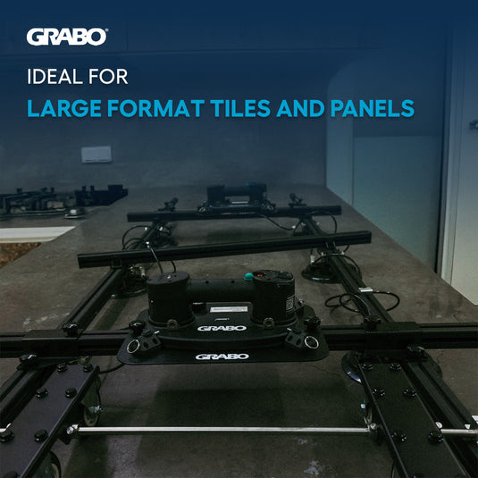 GRABO Panel Pro Modular Rail Suction Gripster System, 6 Cups, 441 lb
