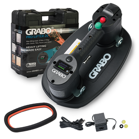 GRABO Pro Cordless Suction Gripster 375 lb Kit with Hardshell Case