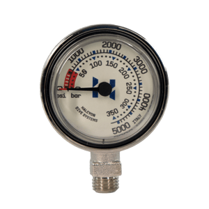 Halcyon Submersible pressure gauge for Stage, Dual Scale