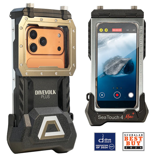 Divevolk Sea Touch 4 Max Plus Underwater Smart phone Housing-Black