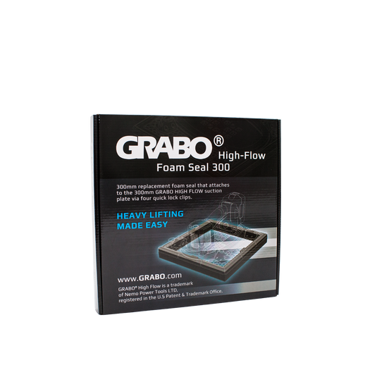 GRABO HighFlow Foam Seal 300, 12x12in Pad, Holds 150 lb