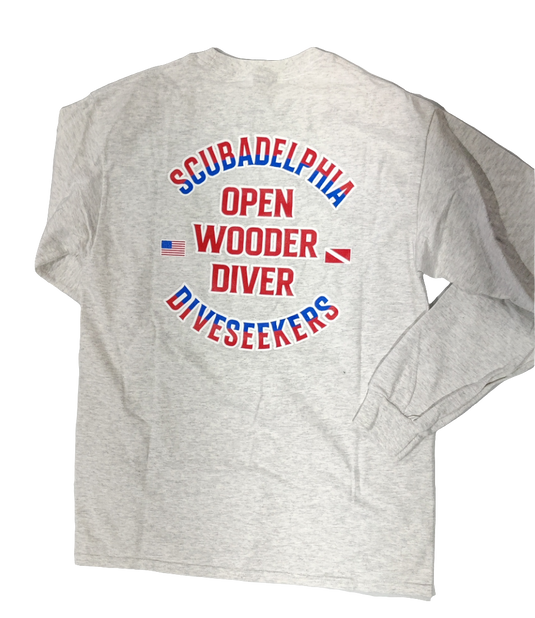 Scubadelphia LS T Shirts Grey