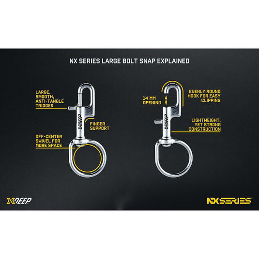 XDEEP NX Series Large Bolt Snap