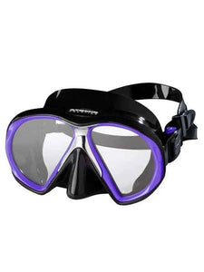 Image Of - Atomic Aquatics Sub Frame Masks - Atomic Black w/Purple