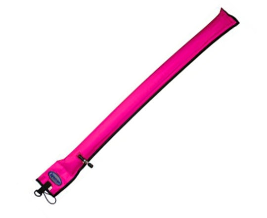 Image of Halcyon Diver's Alert Marker, 3.3' (1 m ) long, oral inflate only Hot Pink (DISC)
