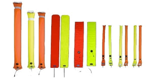 Image of Halcyon Big Diver's Alert Marker, 4.5' (1.4 m) long, closed circuit, orange