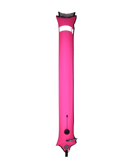 Image of Halcyon Super Big Diver's Alert Marker, 6' (1.8 m) long, closed circuit Hot pink