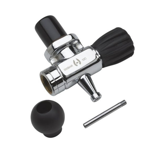 Image Of - Hollis Tv-6800 -- 300 Bar - W/Post & Rubber Boot - Inline Bk