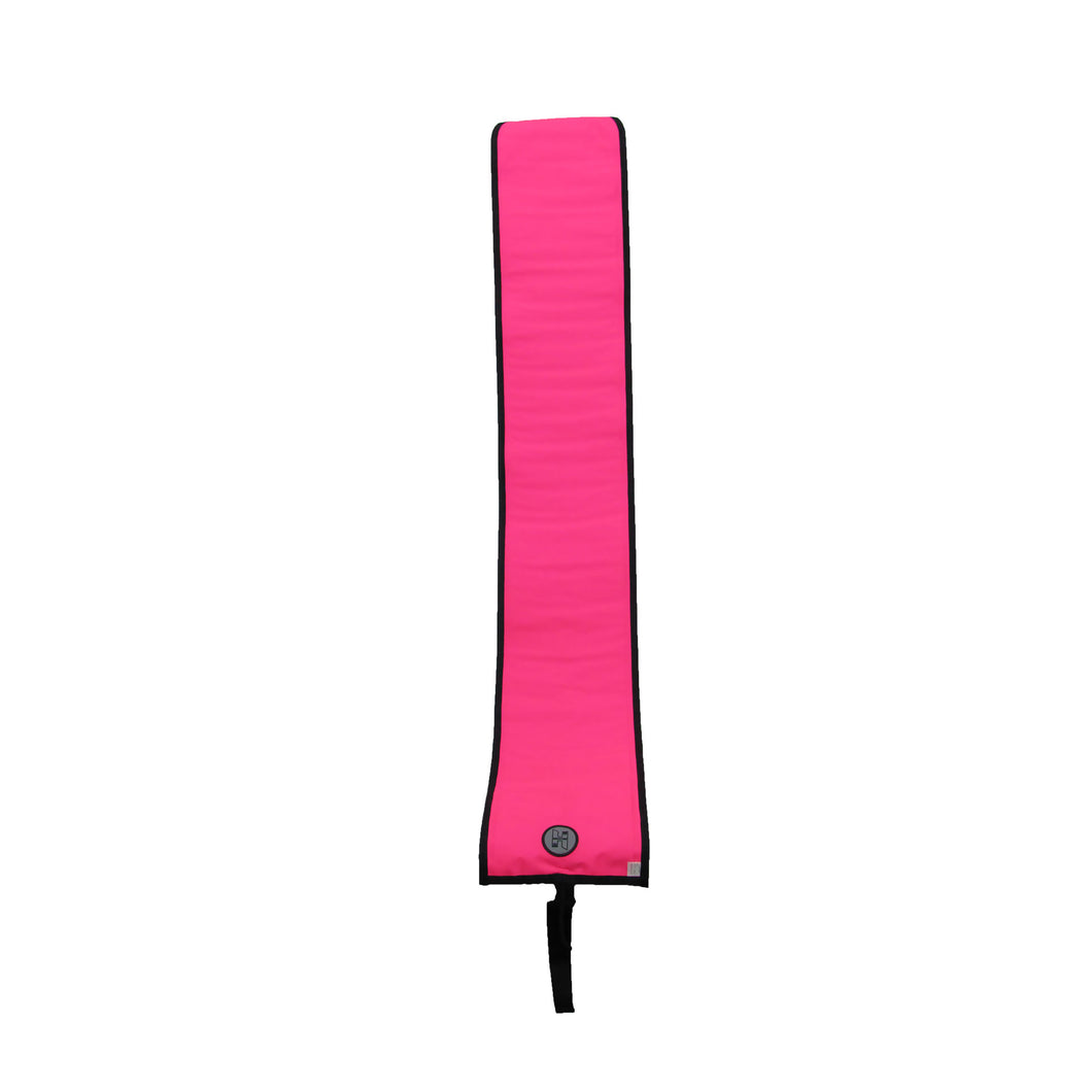 Photo of - Halcyon Diver's Alert Marker, 4.5' (1.4 m) long, open bottom Hot pink (disc) - Scubadelphia DiveSeekers.com