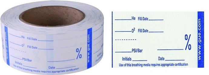 Image Of - Halcyon GUE Gas Analysis tape, roll