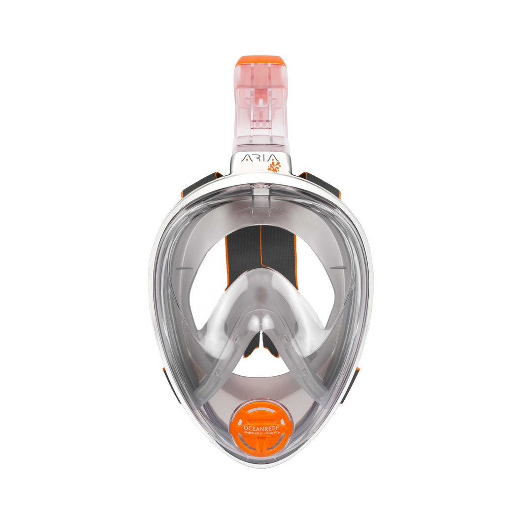 image of Ocean Reef ARIA JR Full Face Snorkeling Mask White/ Clear Opaque XS