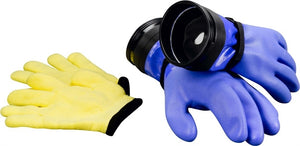 Image Of - DUI Dry ZipGloves "Heavy-Duty" w/ Dam (Blue) & Liners