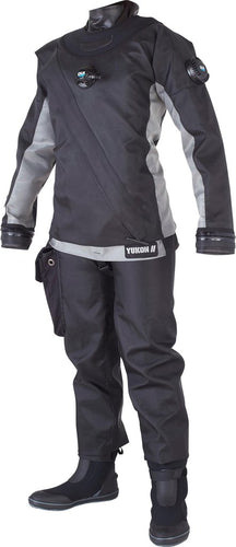 Image Of - DUI Yukon II Women's Drysuit - Black/ Grey