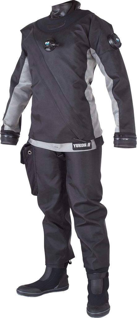 Load image into Gallery viewer, Image Of - DUI Yukon II Women's Drysuit - Black/ Grey
