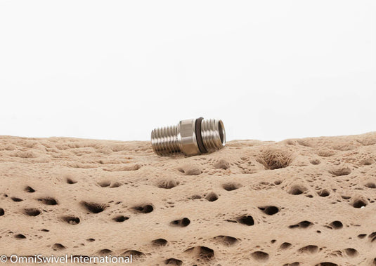 Photo of - OmniSwivel 1/4” NPT Male to 9/16”- 18 Male LP - Scubadelphia DiveSeekers.com