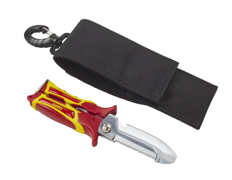 Image Of - OMS SK2 Scissor / Knife Round Red / Yellow