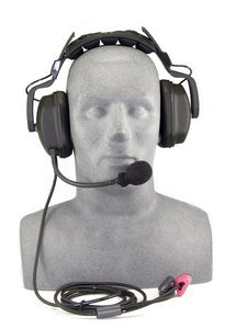 Image Of - Headset, deluxe with boom mic. Set up for STX-101/M/SB surface transceiver.