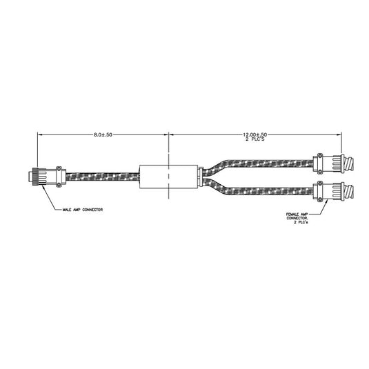 Image Of - Adaptor, Y-Splitter for MK-7 (Allows 2 Com ropes to plug into 1 Diver Port)