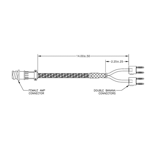 Image Of - Adaptor, Female AMP-4F to Banana Plugs (Converts MK-7 ropes to MK2-DCI)