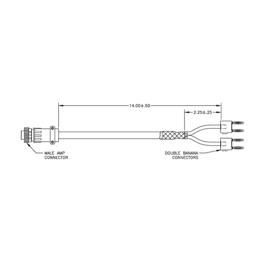 Image Of - Adaptor, Male AMP-4M to Banana Plugs (Converts MK2-DCI ropes to MK-7)