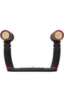 Sea Dragon Duo 5000F Set (2 ea. 2500 COB LED light, 2 grips, dual tray, SL944 case)