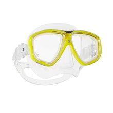 Load image into Gallery viewer, Image Of - Scubapro Flux Twin Mask - Yellow/Clear

