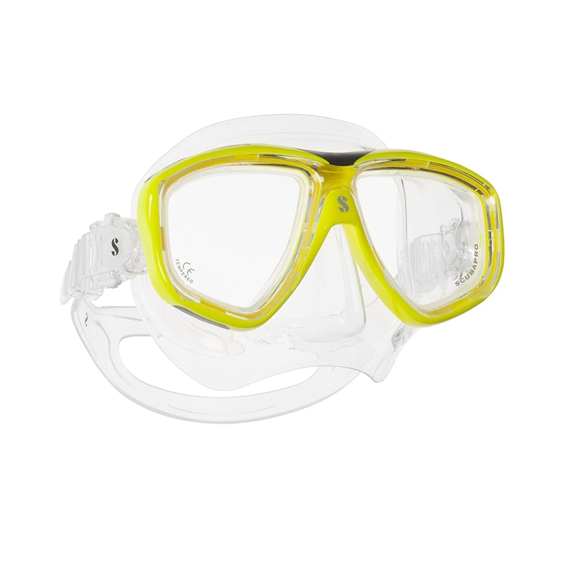 Image Of - Scubapro Flux Twin Mask - Yellow/Clear