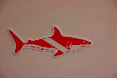 Image Of - Dive Flag Shark Sticker