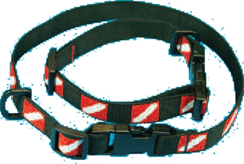 Photo of - Trident Med Dive Flag Dog Collar 11.5