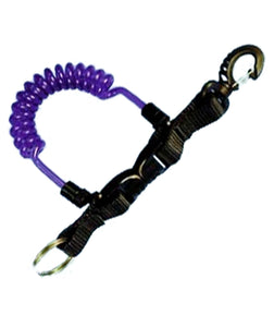 Photo of - Trident Magna Coil Lanyard w/ Ring & Clip - Scubadelphia DiveSeekers.com
