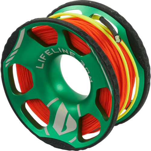 Photo of - Apeks Lifeline Spool w/ bolt snap - Size: MD/30 M - Scubadelphia DiveSeekers.com