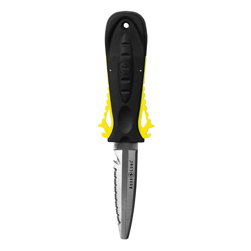 Image Of - Aqua Lung Squeeze Lock Knife Blunt Tip Yellow