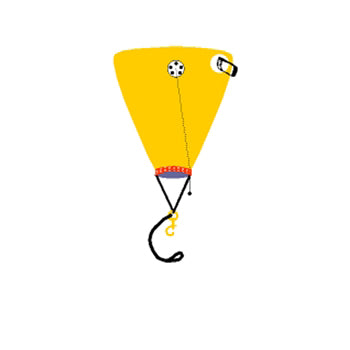 Photo of - Carter Open Bottom 25 Lb Lift bag - Scubadelphia DiveSeekers.com