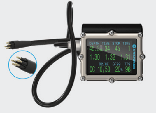 Photo of - Shearwater Petrel 3 AK Model Monitor (4-Pin) - Scubadelphia DiveSeekers.com