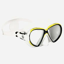 Load image into Gallery viewer, Image Of - Aqua Lung Reval X2 Mask - White/Yellow
