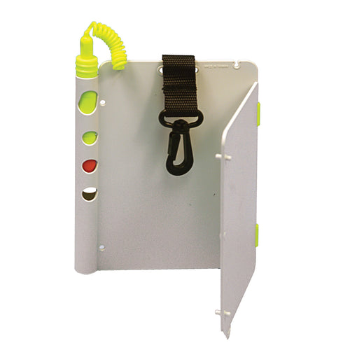 Photo of - Trident Medium Fold Open Underwater Writing Slate with Clip and Pencil - Scubadelphia DiveSeekers.com