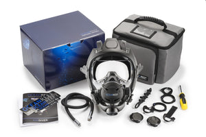 image of Ocean Reef SPACE EXTENDER- Diving Full Face Mask w/ INT 2nd Stage, SAV & Hose