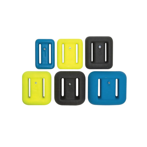 Photo of - 3 LB Yellow coated lace thru weights - Scubadelphia DiveSeekers.com